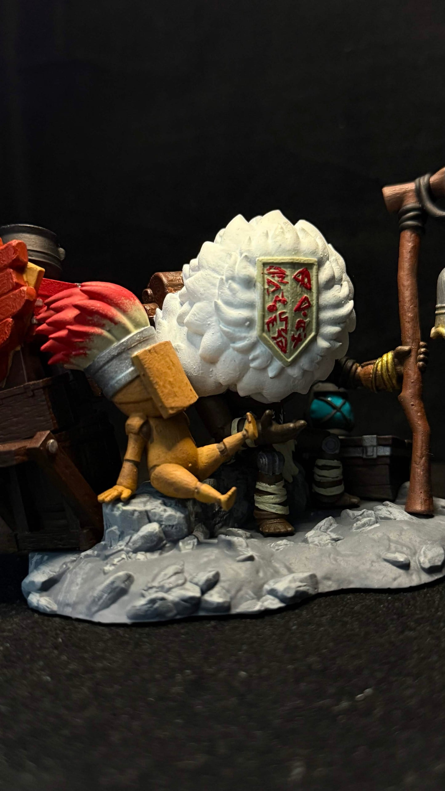 Clair Obscur Expedition 33 Monoco & Noco Diorama – Hand Painted UV Reactive Resin Statue | Collector Display