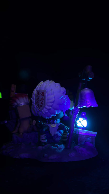 Clair Obscur Expedition 33 Monoco & Noco Diorama – Hand Painted UV Reactive Resin Statue | Collector Display