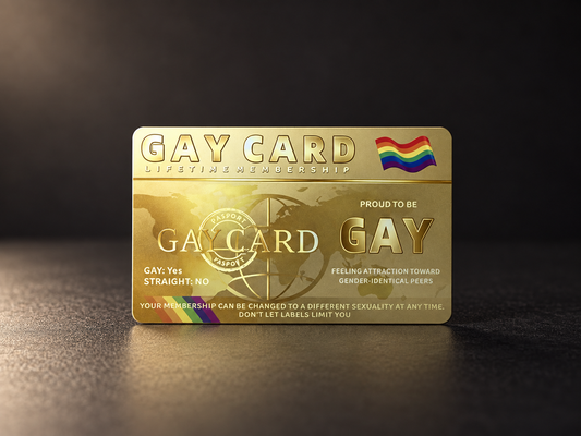 Delux Gay Card