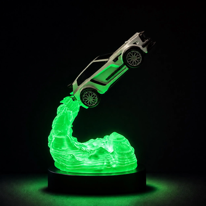Fennec Inspired 3D Printed Car Model – Optional RGB Boost LED Display
