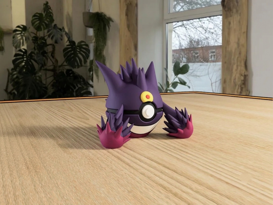 Mega Gengar Poké Ball Replica – Premium 3D Printed Pokémon Collectible