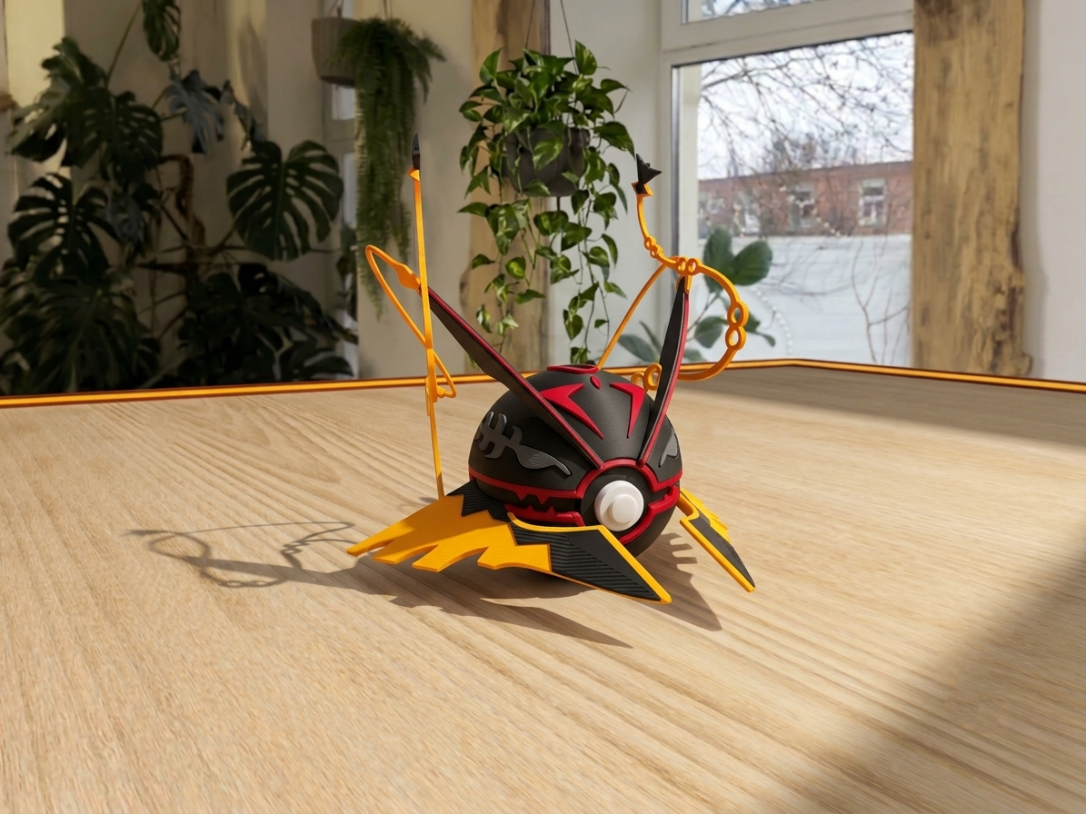 Mega Rayquaza Poké Ball Replica – Premium 3D Printed Pokémon Collectible