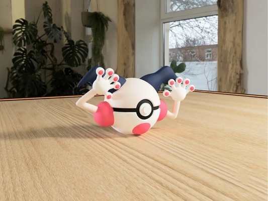 Mr. Mime Poké Ball Replica – Premium 3D Printed Pokémon Collectible