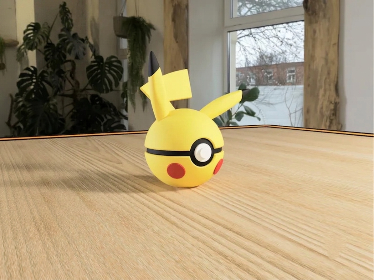 Pikachu Poké Ball Replica – Premium 3D Printed Pokémon Collectible