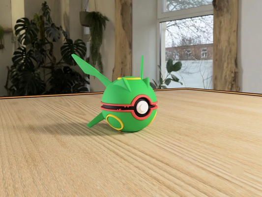 Rayquaza Poké Ball Replica – Premium 3D Printed Pokémon Collectible