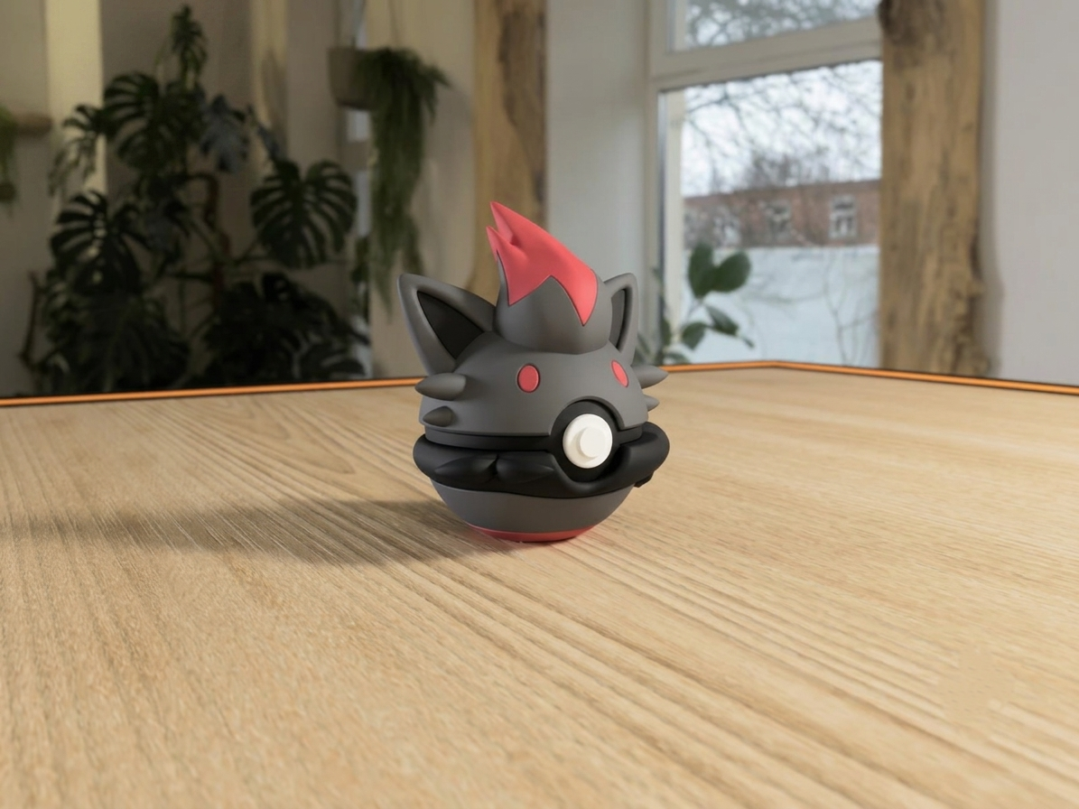 Zorua Poké Ball Replica – Premium 3D Printed Pokémon Collectible